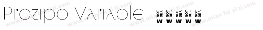 Protipo Variable字体转换